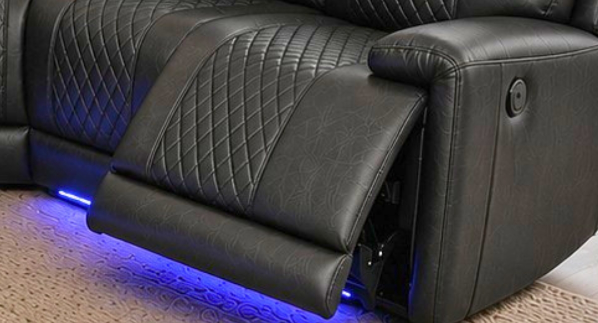 Arwen Black Leather Corner Power Recliner Arwen Black Leather Corner Power Recliner